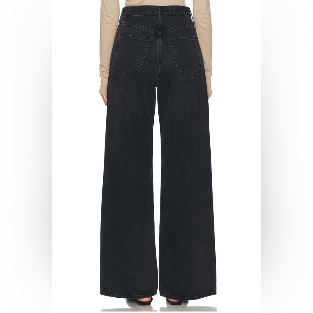 Agolde Dame Black Wide-Leg Jeans - Picture 4 of 8